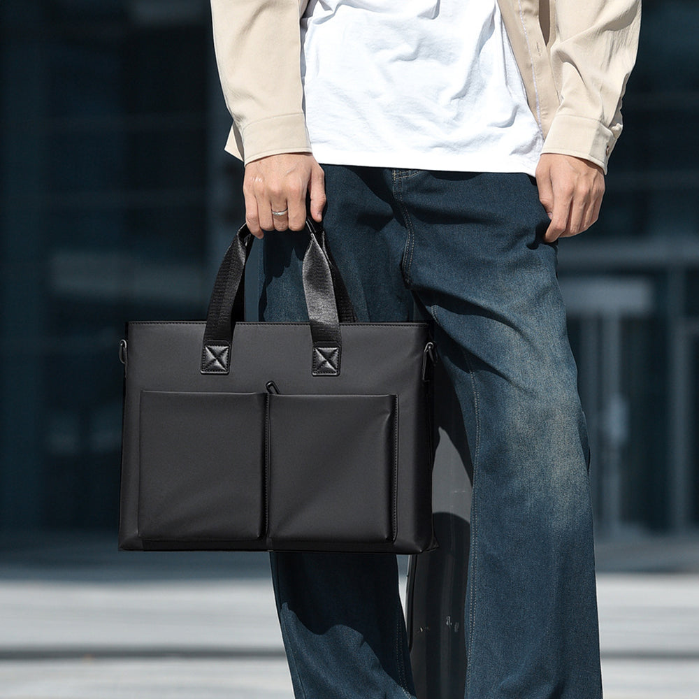 WEIXIER WD5669 Business Briefcase for Men 14 Inch Laptop Bag Water Resistant Computer Bag with Shoulder Strap