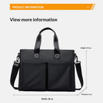 WEIXIER WD5669 Business Briefcase for Men 14 Inch Laptop Bag Water Resistant Computer Bag with Shoulder Strap