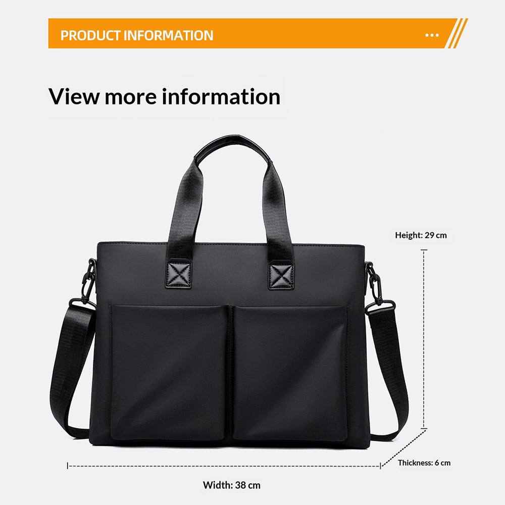 WEIXIER WD5669 Business Briefcase for Men 14 Inch Laptop Bag Water Resistant Computer Bag with Shoulder Strap