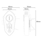 YESIDO VC19 Bluetooth-kompatibelt motorcykelhjelmheadset til cykling, trådløse øretelefoner med understøttelse af to telefonforbindelser og FM-radio