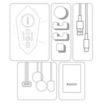 YESIDO VC19 Bluetooth-kompatibelt motorcykelhjelmheadset til cykling, trådløse øretelefoner med understøttelse af to telefonforbindelser og FM-radio
