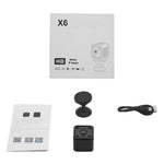 X6 Wireless Camera Wifi Home Security Cam Night Vision HD 1080P Webcam