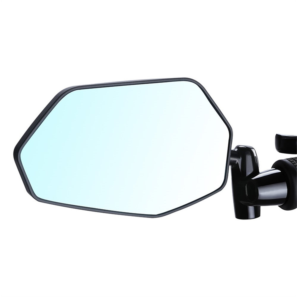 WEST BIKING 0720051B0001 Bicycle Left Rearview Mirror 360° Adjustable Rearview Mirror Carbon Fiber Back Plate for Bike