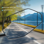 WEST BIKING 0720051B0001 Bicycle Left Rearview Mirror 360° Adjustable Rearview Mirror Carbon Fiber Back Plate for Bike