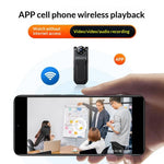 M23 4K Ultra HD Clip-on Mini Body Camera 180 graders roterande lins Nattseende WiFi Videoinspelare (utan TF-kort)