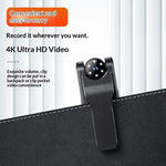 M23 4K Ultra HD Clip-on Mini Body Camera 180 graders roterande lins Nattseende WiFi Videoinspelare (utan TF-kort)