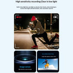 M13 4K Ultra HD Mini Camera 180 Degree Flip Lens Motion Detection Night Vision Video Recorder (without TF Card)