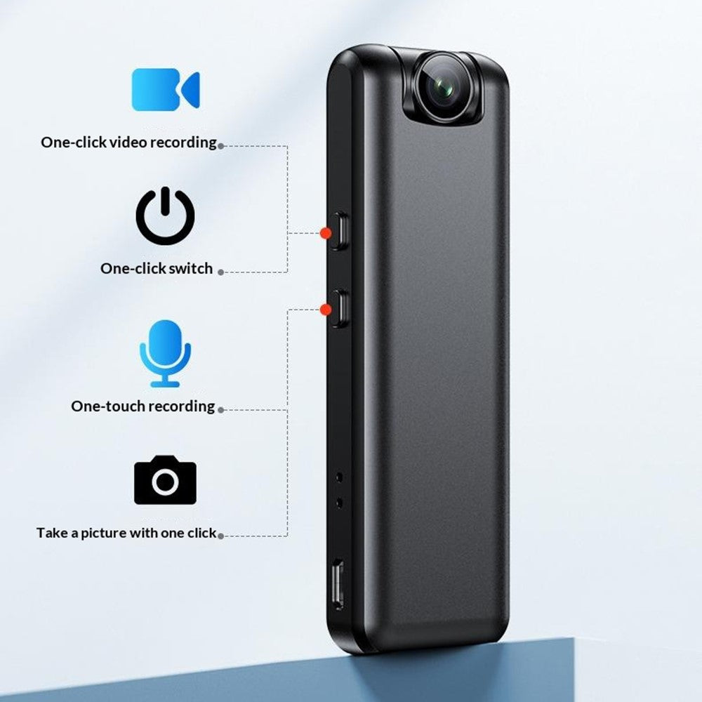 M13 4K Ultra HD Mini Camera 180 Degree Flip Lens Motion Detection Night Vision Video Recorder (without TF Card)