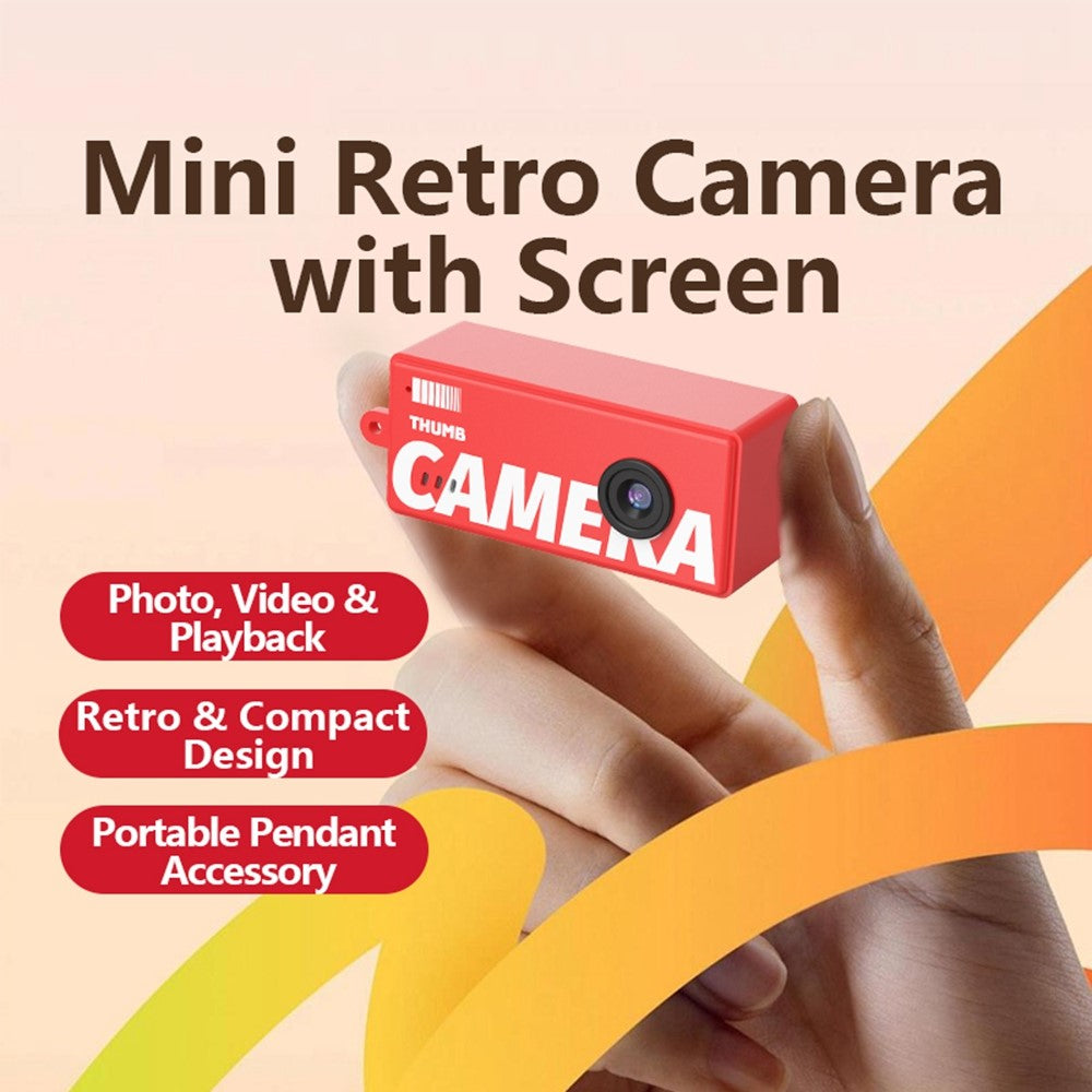 X7 0.96 Inch IPS Screen Retro Thumb Camera 1080P Full HD Recording Mini Digital Camera