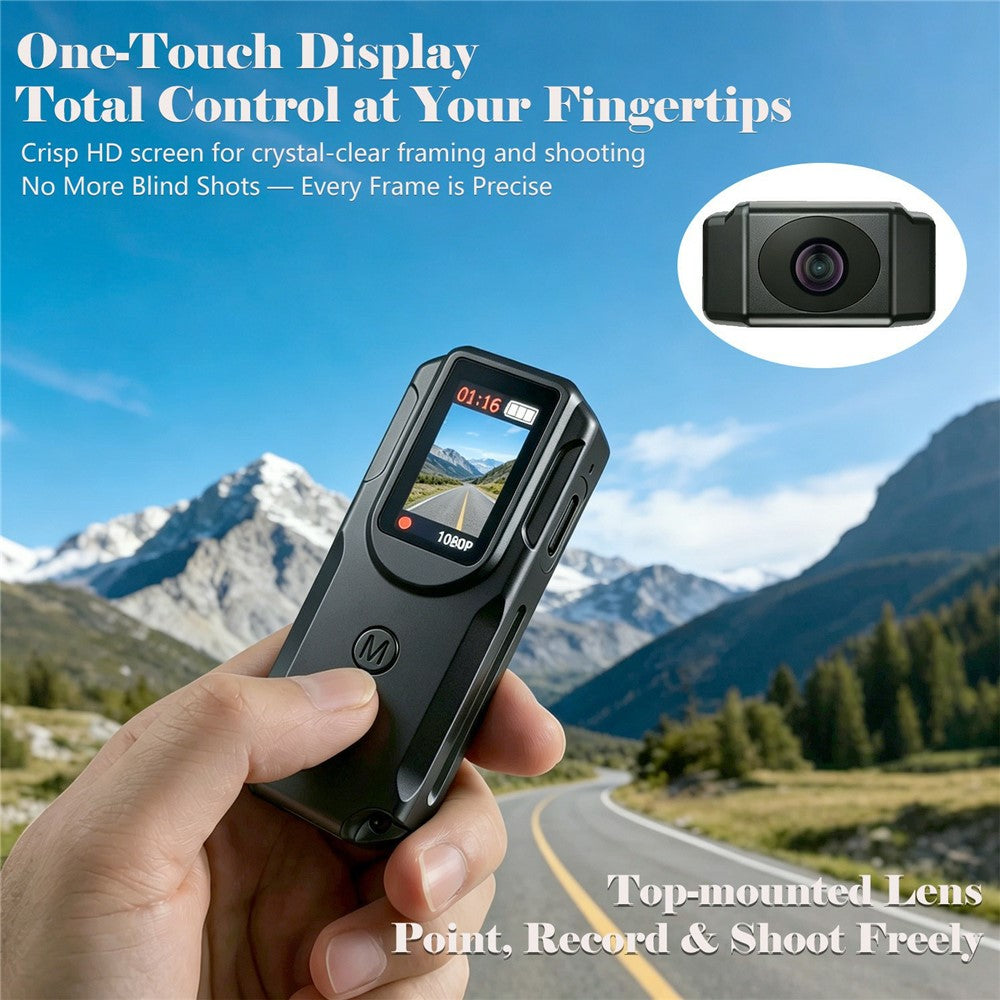 P100 Mini Camera 1080P HD Video Audio Recording Wearable Recorder with Lanyard