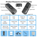 P100 Mini Camera 1080P HD Video Audio Recording Wearable Recorder with Lanyard