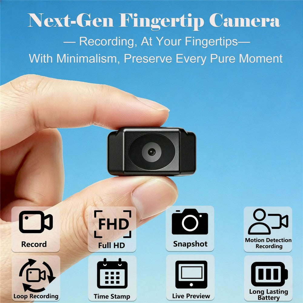 P100 Mini Camera 1080P HD Video Audio Recording Wearable Recorder with Lanyard