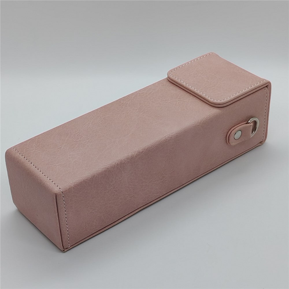 Portable Storage Bag for DJI Osmo Pocket 3 / Pocket 4 Buffalo Grain PU Leather Shockproof Carrying Case with Shoulder Strap
