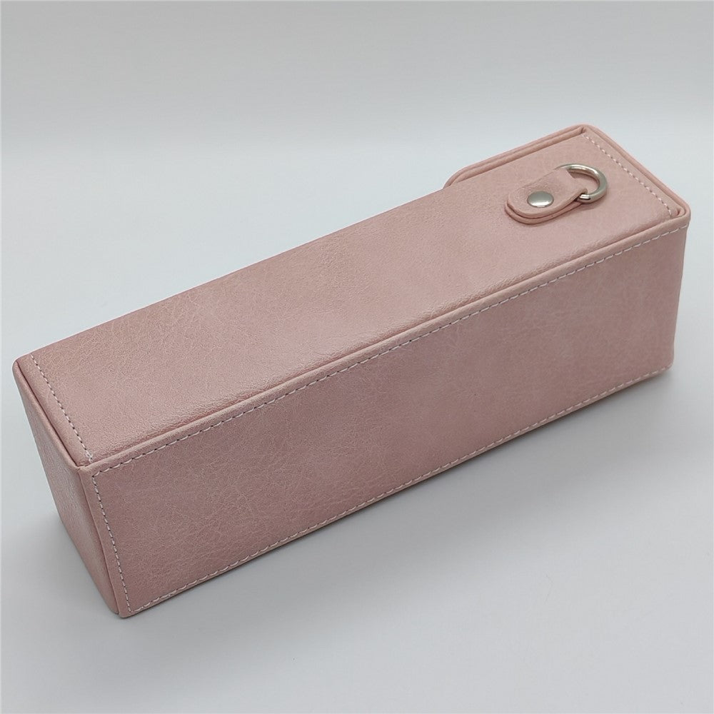 Portable Storage Bag for DJI Osmo Pocket 3 / Pocket 4 Buffalo Grain PU Leather Shockproof Carrying Case with Shoulder Strap