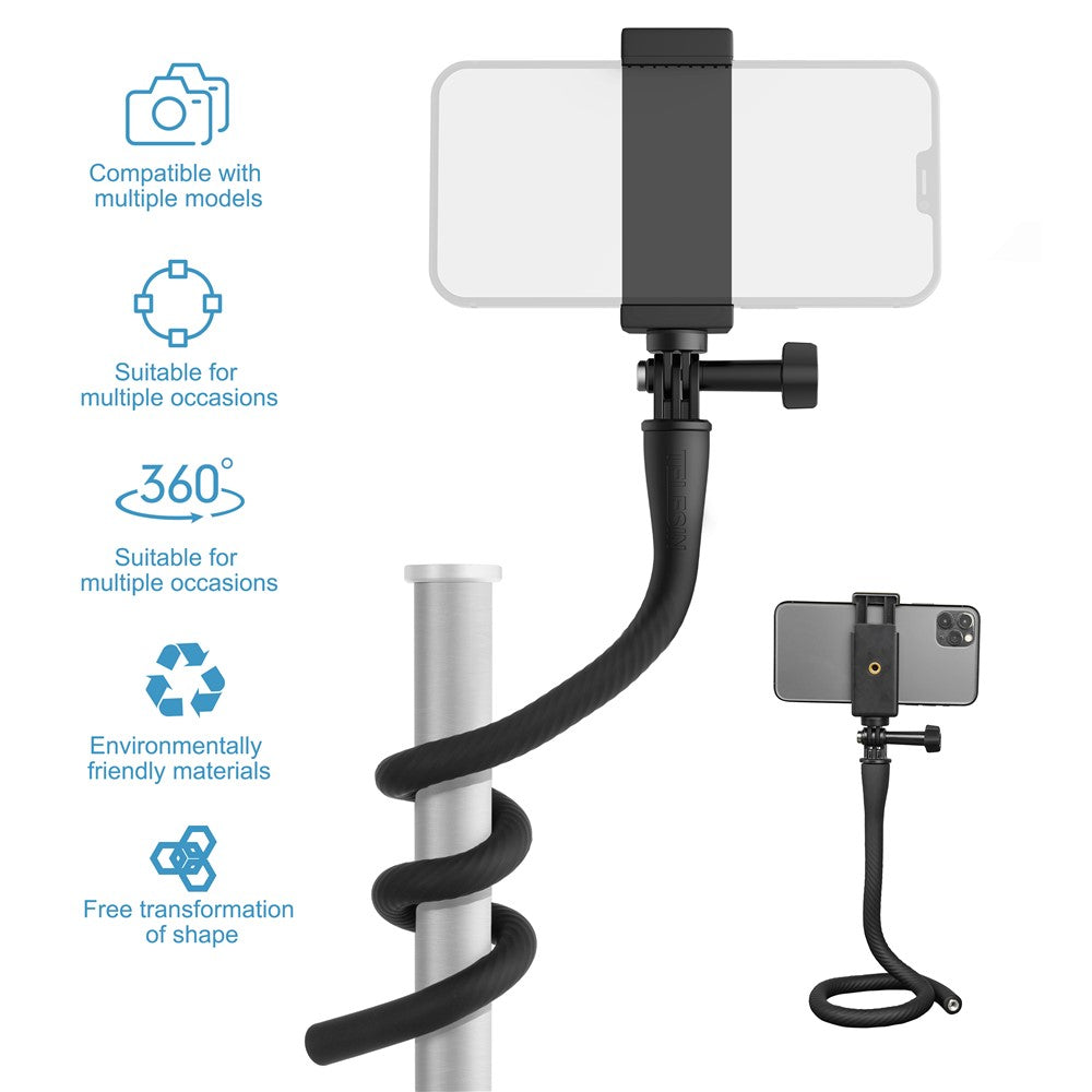 TELESIN TE-FM-003 Flexible Shooting Bracket Phone Action Camera Holder Vlogging Selfie Stick Stand
