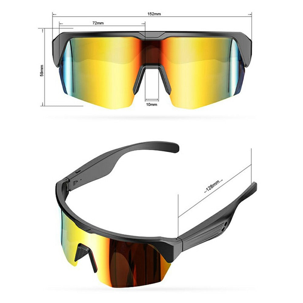 YJ006 2 in 1 Bluetooth-Compatible Smart Glasses UV400 Windproof Cycling Audio Sunglasses 130mAh Type-C Fast Charging