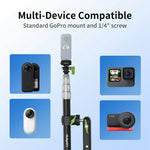 LANPARTE PMH-C3 Motorcycle Sports Camera Mount Kit Aluminum Alloy Telescopic Riding Camera Bracket