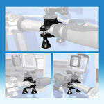KF27870 Bike Camera Mount 1/4-inch Screw Adapter Bicycle Action Camera Bracket for GoPro / DJI Osmo