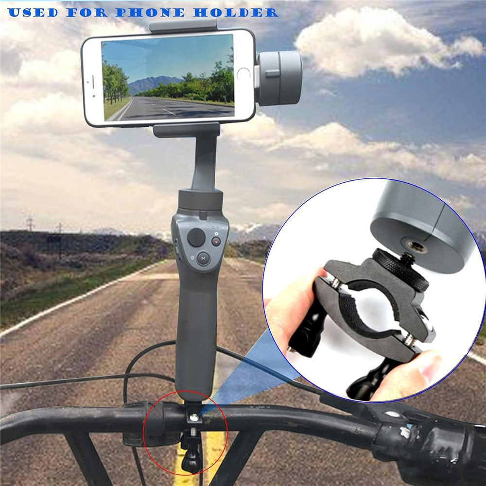 KF27870 Bike Camera Mount 1/4-inch Screw Adapter Bicycle Action Camera Bracket for GoPro / DJI Osmo