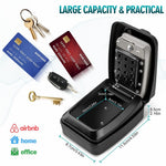 G14 Outdoor Secure Key Box Large Capacity Wall Mounted Key Box with 12 Digit Rust Proof Code Secure Key Box for Home Factory Garage