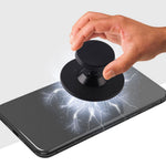 Aluminum Alloy Dual Magnetic Cell Phone Holder Phones Rotating Stand for Gym