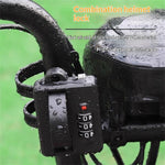 Helmet Combination Lock Universal PVC Portable Anti Theft Security Lock for Electric Motorcycle Scooter