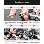Electric Bike Motorcycle Helmet Lock Anti Theft Security Lock Handlebar Mount Waterproof Rust Proof Lock