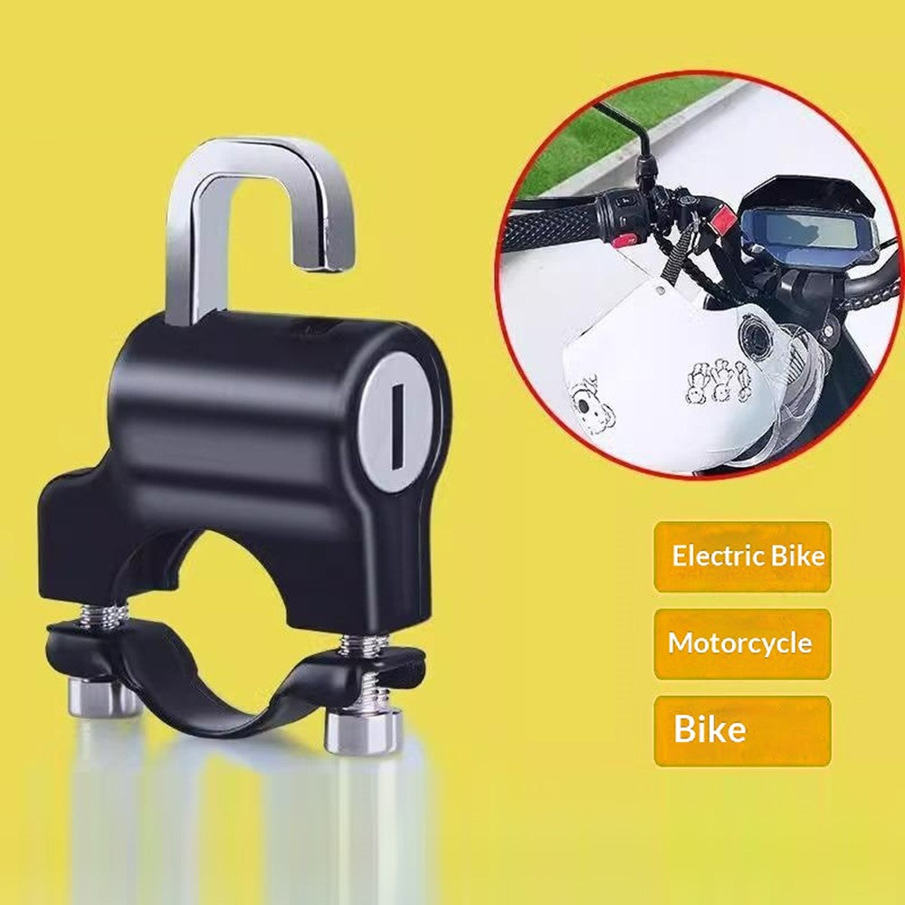 Electric Bike Motorcycle Helmet Lock Anti Theft Security Lock Handlebar Mount Waterproof Rust Proof Lock
