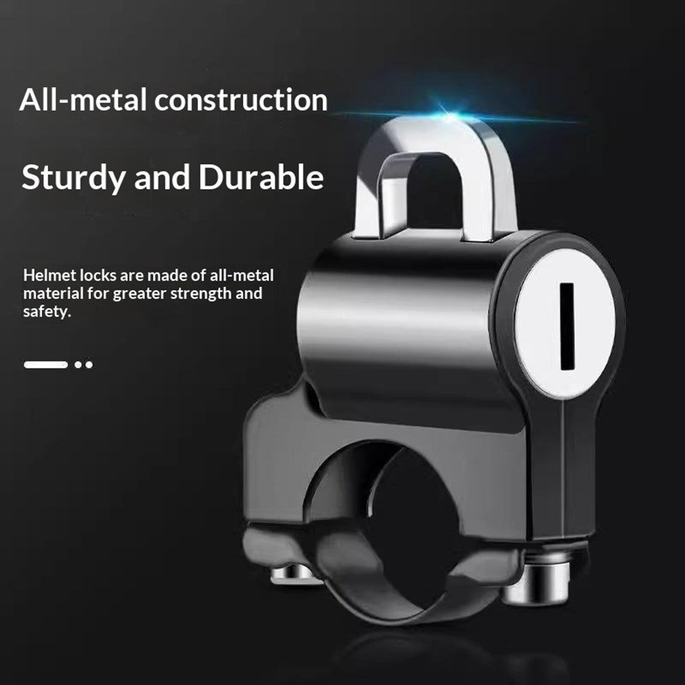 Electric Bike Motorcycle Helmet Lock Anti Theft Security Lock Handlebar Mount Waterproof Rust Proof Lock