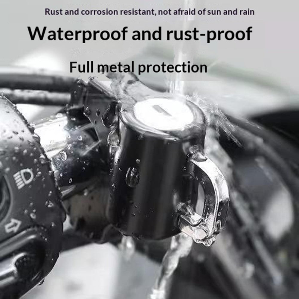 Electric Bike Motorcycle Helmet Lock Anti Theft Security Lock Handlebar Mount Waterproof Rust Proof Lock