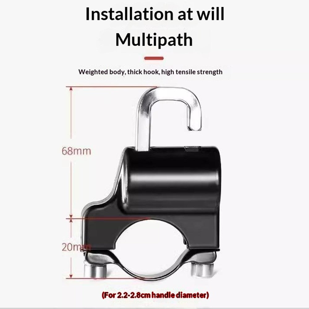 Electric Bike Motorcycle Helmet Lock Anti Theft Security Lock Handlebar Mount Waterproof Rust Proof Lock
