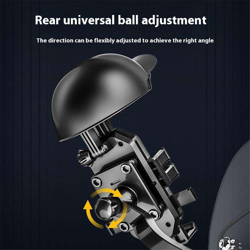 HL-M28 Nylon+ABS Motorcycle Phone Mount Holder Cell Phone Bike Holder with Helmet Shaped Sun Visor