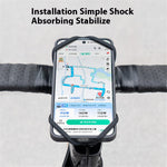 GUB P6 Silicone Phone Holder Bicycle E-Bike Scooter Folding Bike Cellphone Bracket