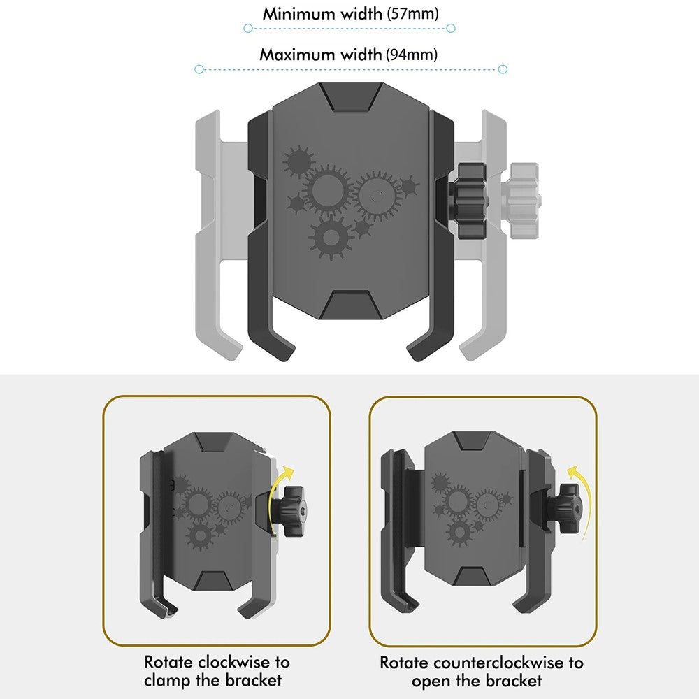 JGX001 Universal Bike Handlebar Mount Phone Holder for Mountain Road Bicycle Shockproof Cellphone Bracket