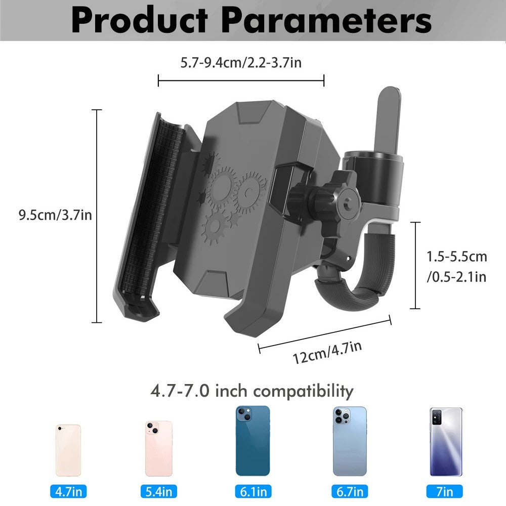 JGX001 Universal Bike Handlebar Mount Phone Holder for Mountain Road Bicycle Shockproof Cellphone Bracket