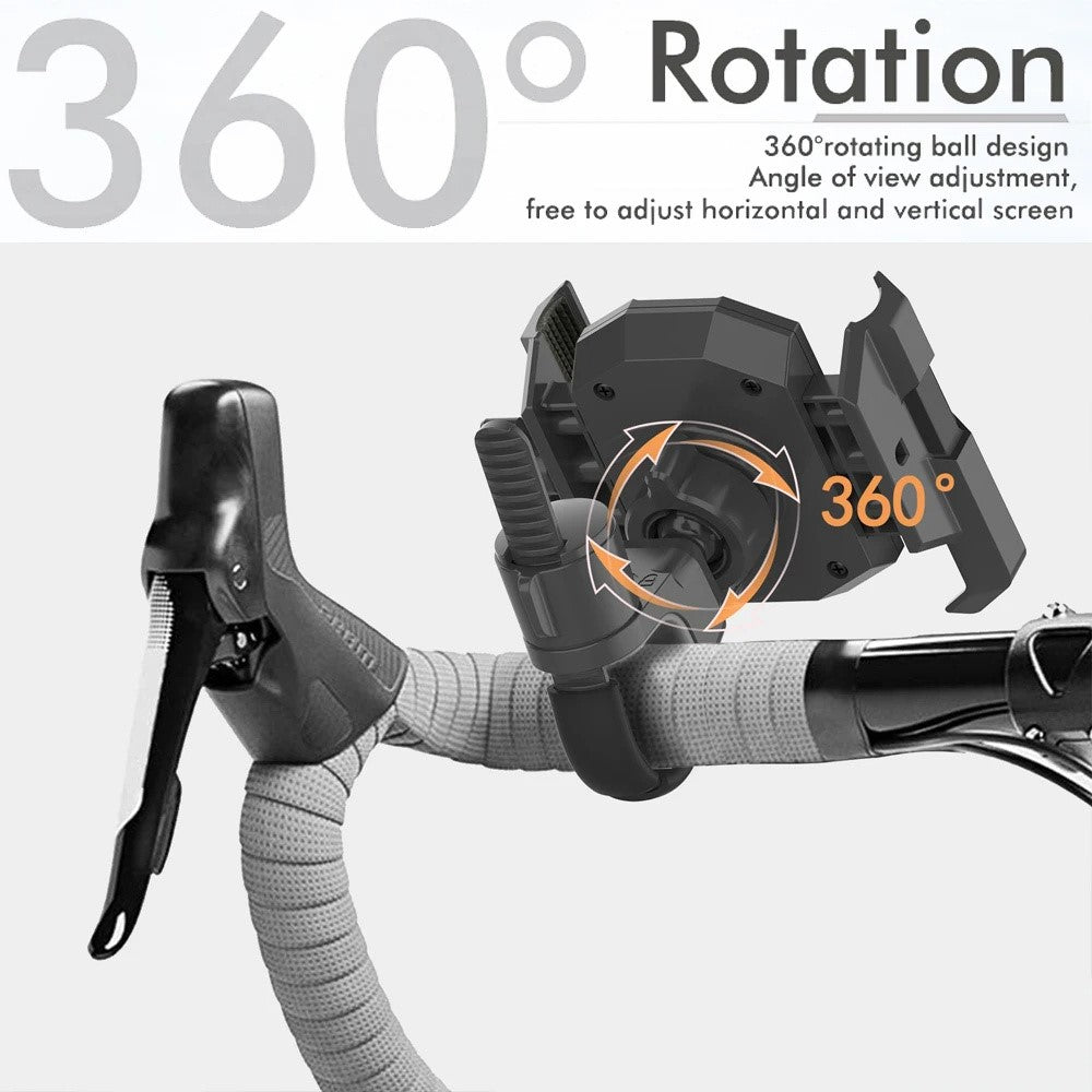 JGX001 Universal Bike Handlebar Mount Phone Holder for Mountain Road Bicycle Shockproof Cellphone Bracket