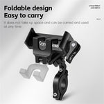 WEST BIKING Bike Phone Mount 360 Degree Rotation Aluminum Alloy Navigation Bracket for Road Mountain Bicycle