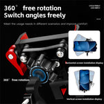 WEST BIKING Bike Phone Mount 360 Degree Rotation Aluminum Alloy Navigation Bracket for Road Mountain Bicycle