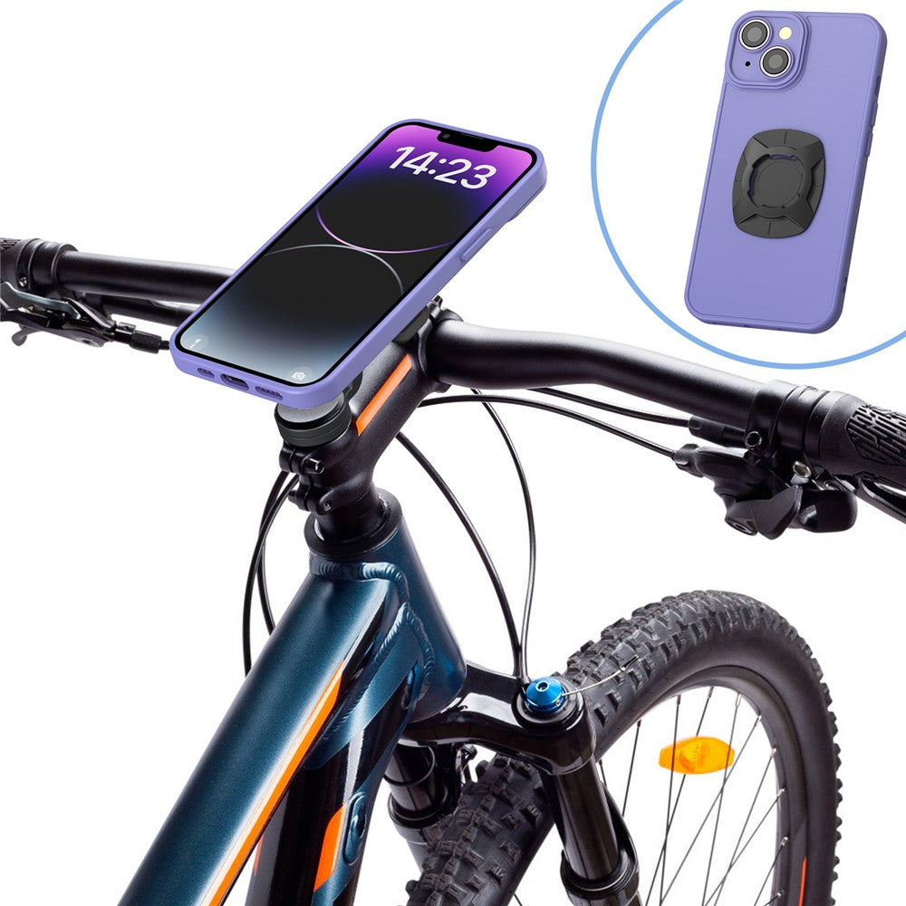 HL-143H Outdoor Cycling Aluminum Alloy Phone Mount for Bicycle Quick Release Stem Cap Cellphone Bracket