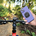 HL-143H Outdoor Cycling Aluminum Alloy Phone Mount for Bicycle Quick Release Stem Cap Cellphone Bracket