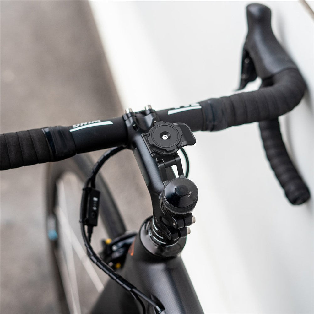 HL-143H Outdoor Cycling Aluminum Alloy Phone Mount for Bicycle Quick Release Stem Cap Cellphone Bracket