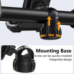 QX-25A Bicycle Handlebar Phone Mount 360 Degree Rotation Shockproof Navigation Holder for Motorcycle