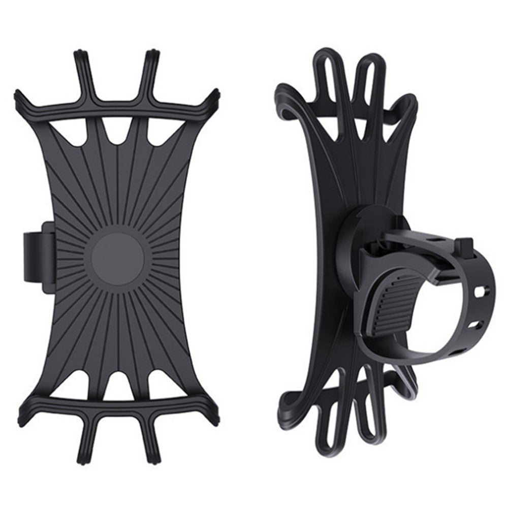 360-Degree Rotatable Phone Holder Bike Mount Non-Detachable Single Row for Outdoor Cycling
