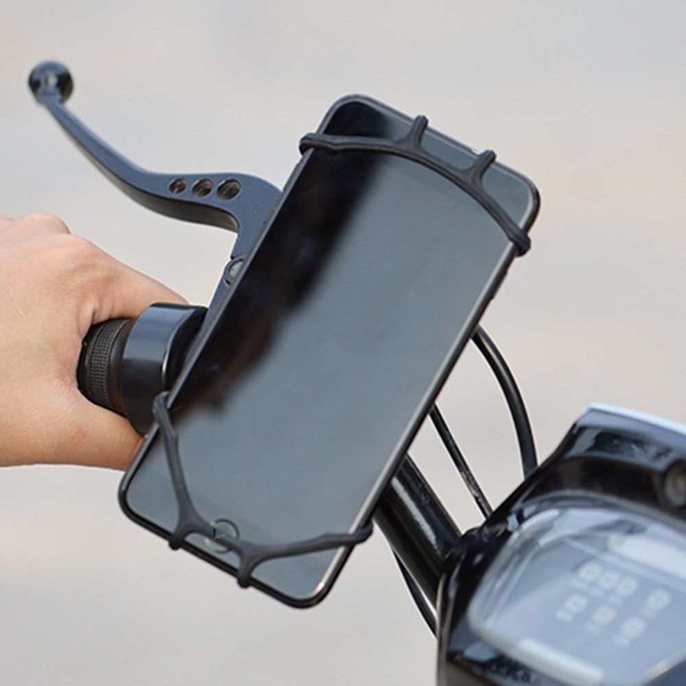 360-Degree Rotatable Phone Holder Bike Mount Non-Detachable Single Row for Outdoor Cycling