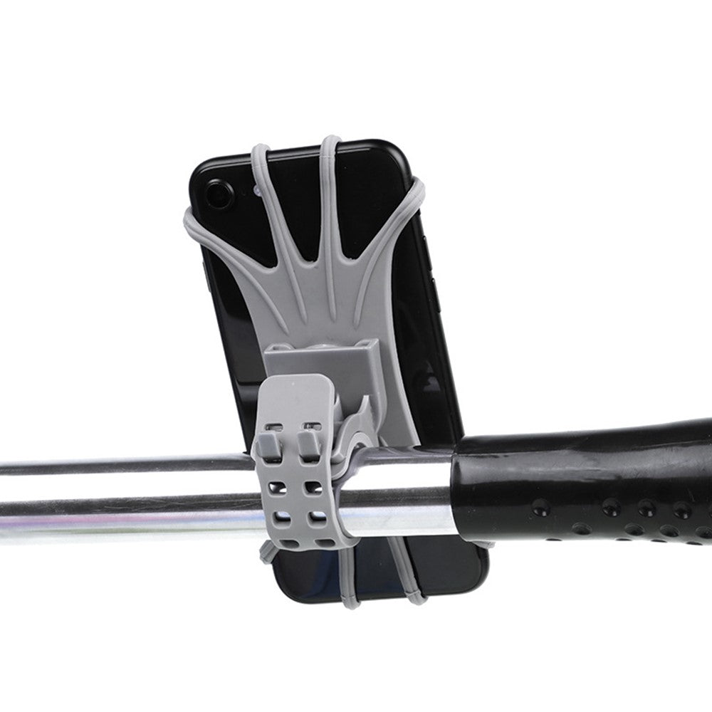 360-Degree Rotatable Phone Holder Bike Mount Non-Detachable Single Row for Outdoor Cycling