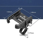GUB P33 Quick Release Bike Phone Mount Aluminum Alloy Rotation Clamp Style Bicycle Phone Holder