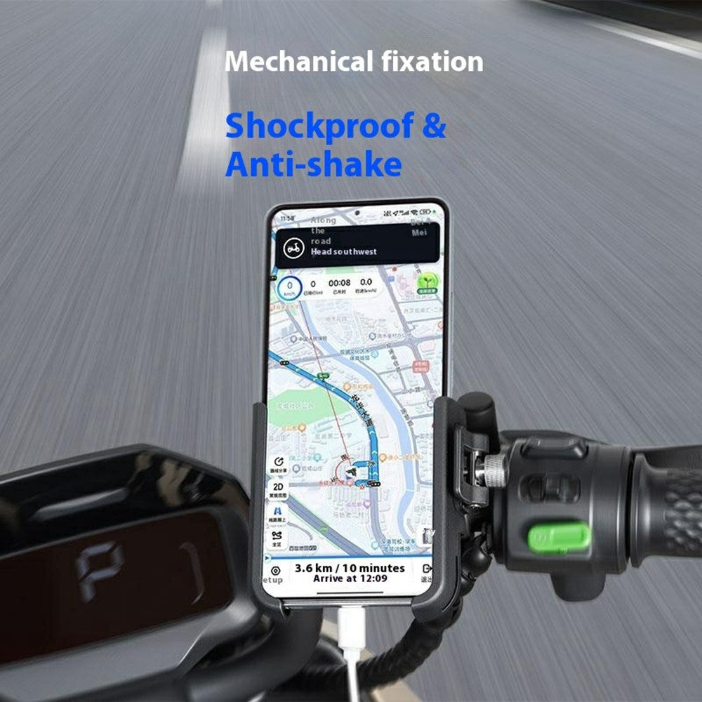 GUB P33 Quick Release Bike Phone Mount Aluminum Alloy Rotation Clamp Style Bicycle Phone Holder