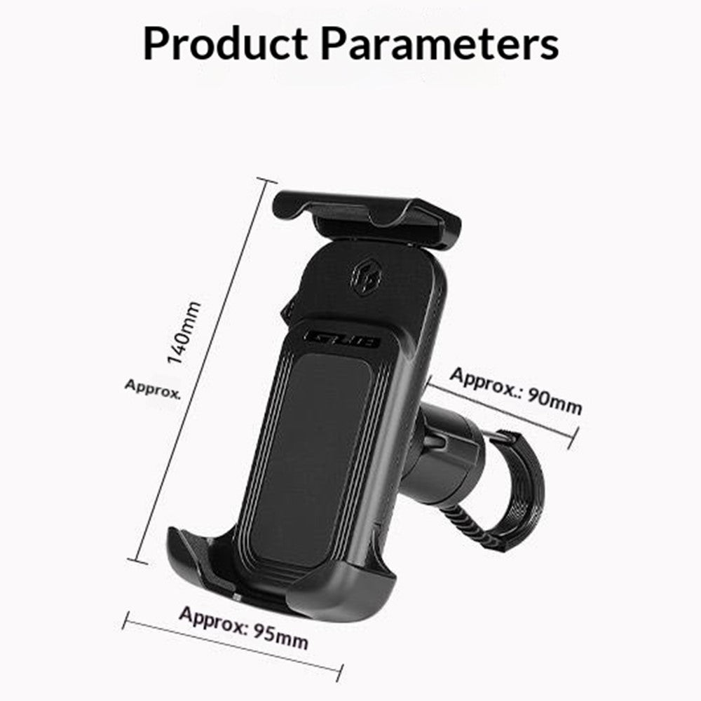 GUB P18 Rotatable Phone Mount for Bicycle  /  E-Bike  /  Scooter Shock Absorbing Quick Release Cellphone Bracket