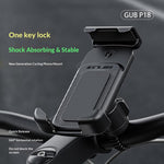 GUB P18 Rotatable Phone Mount for Bicycle  /  E-Bike  /  Scooter Shock Absorbing Quick Release Cellphone Bracket