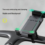 GUB P18 Rotatable Phone Mount for Bicycle  /  E-Bike  /  Scooter Shock Absorbing Quick Release Cellphone Bracket